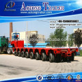 hydraulic steering trailer with rotary axis / multi axles modular trailer for transport heavy equipment